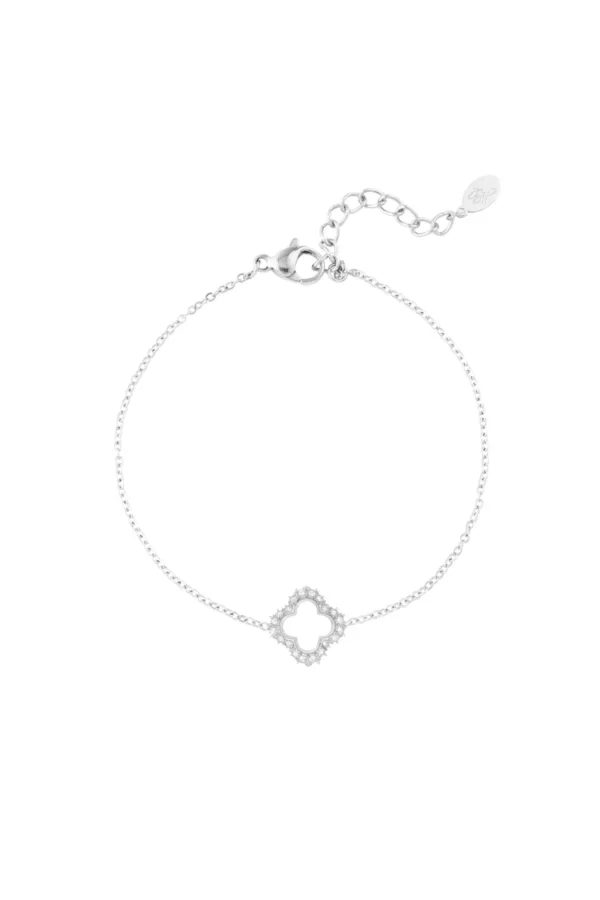 Armband Diamond Clover zilver