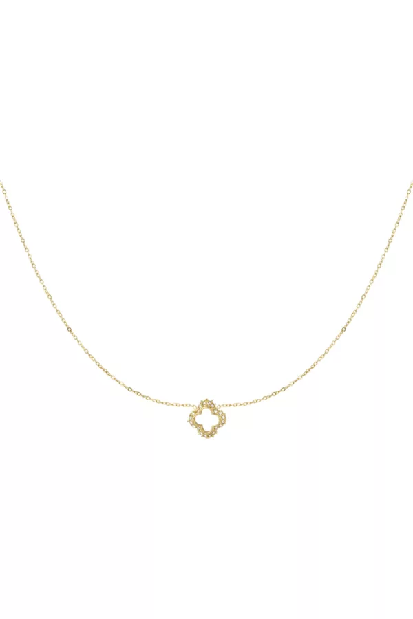 Ketting Diamond Clover goud