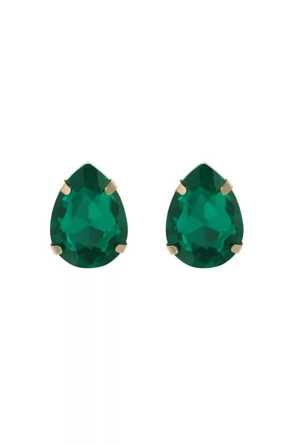 Oorbellen Droplets of Stones groen