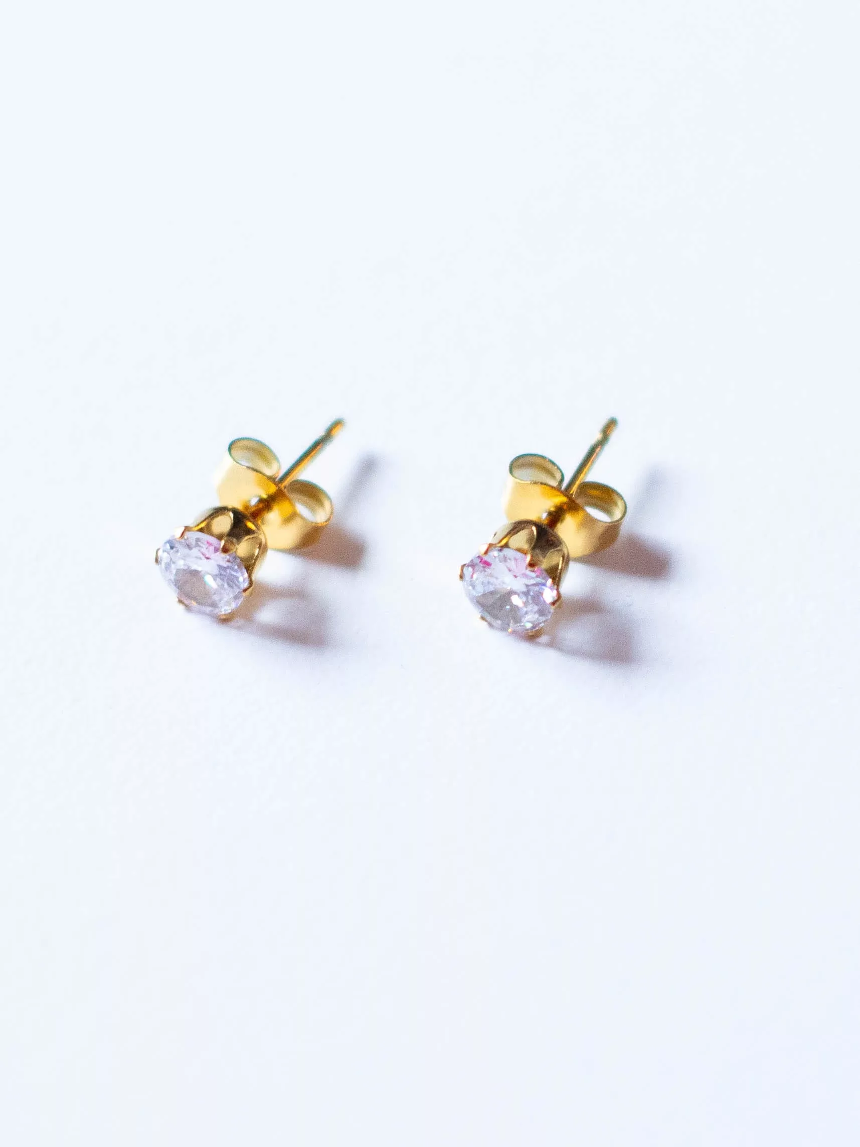 Oorbellen Little Zirconia goud