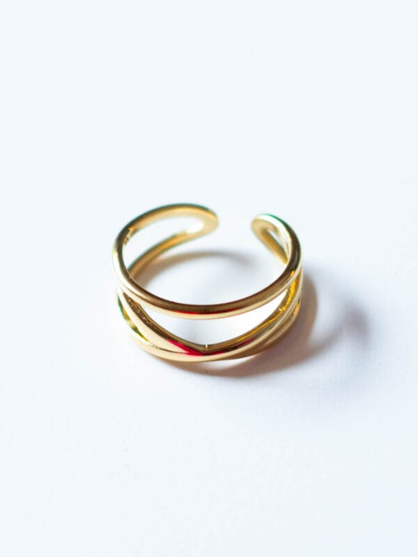 Ring Zigzag goud