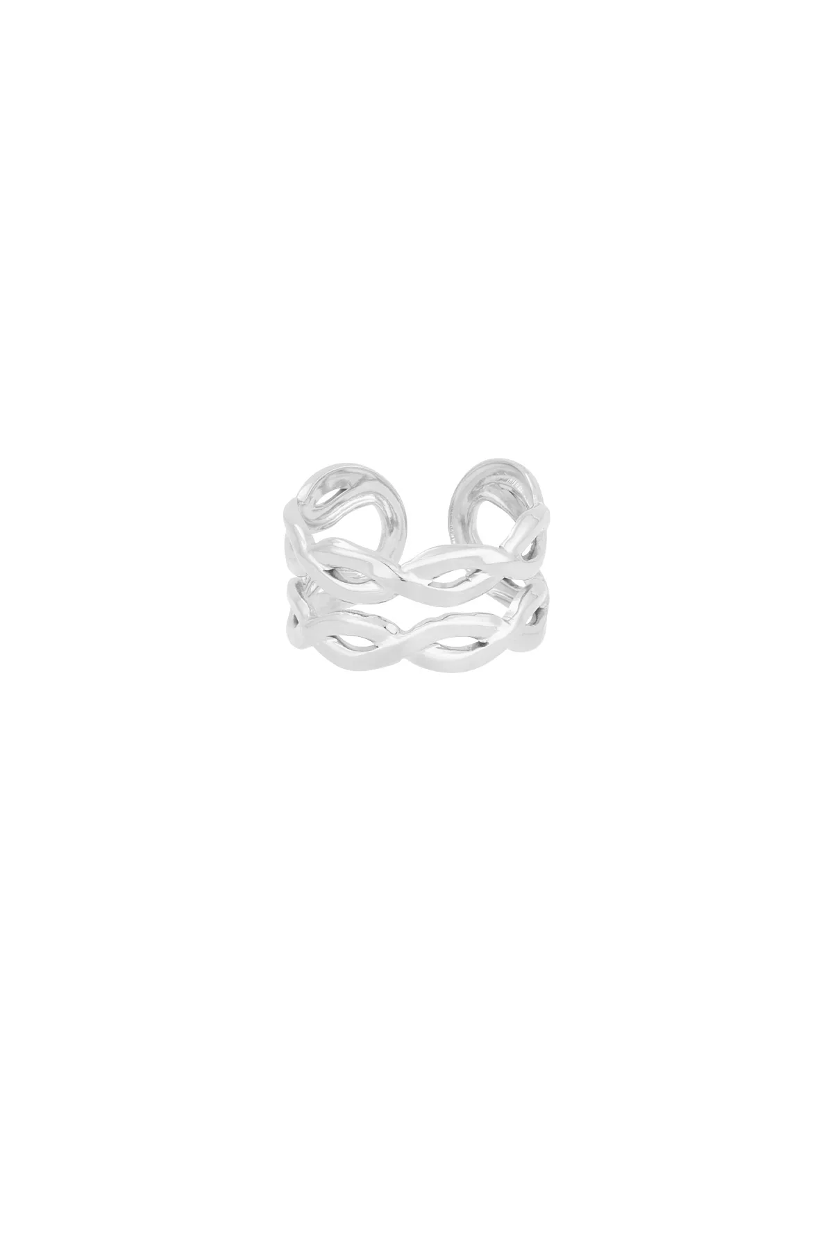 Ring Swirl zilver