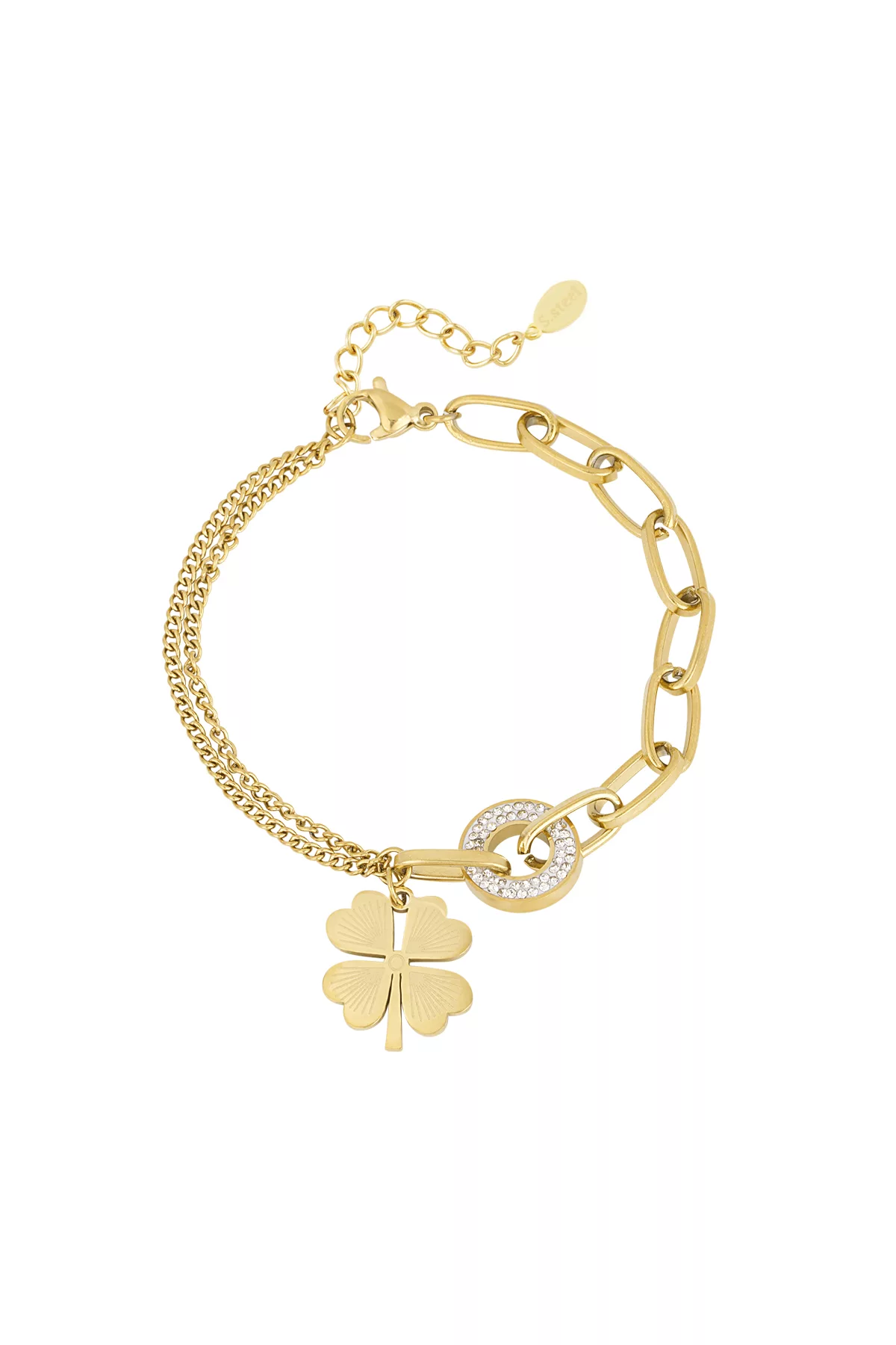 Armband Lucky Clover 1 Armband Lucky Clover goud