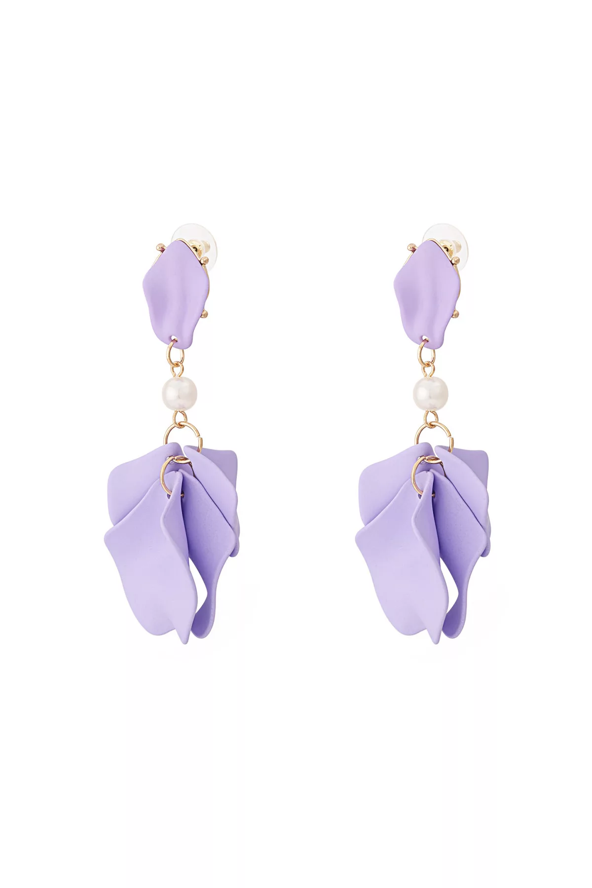 Oorbellen Colorful Flowers lila