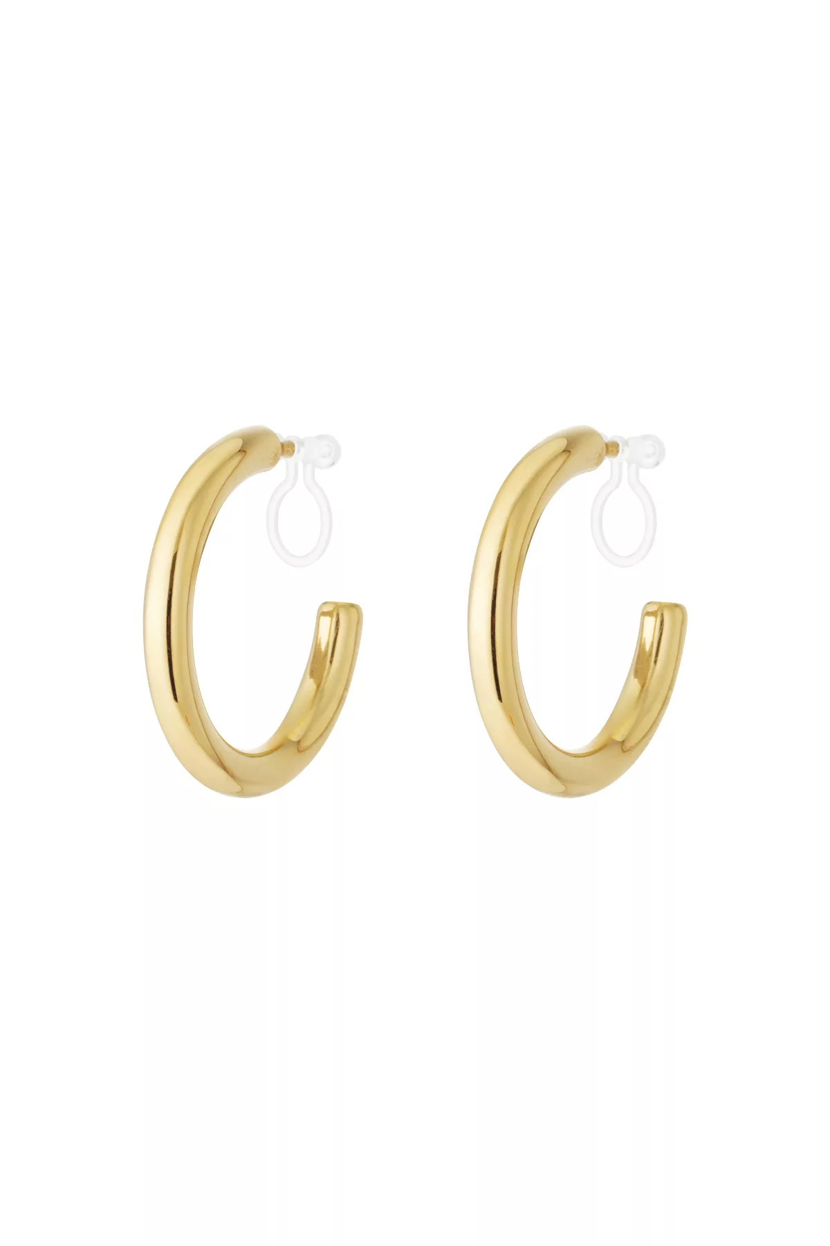 Clip oorbellen Classic Hoops goud