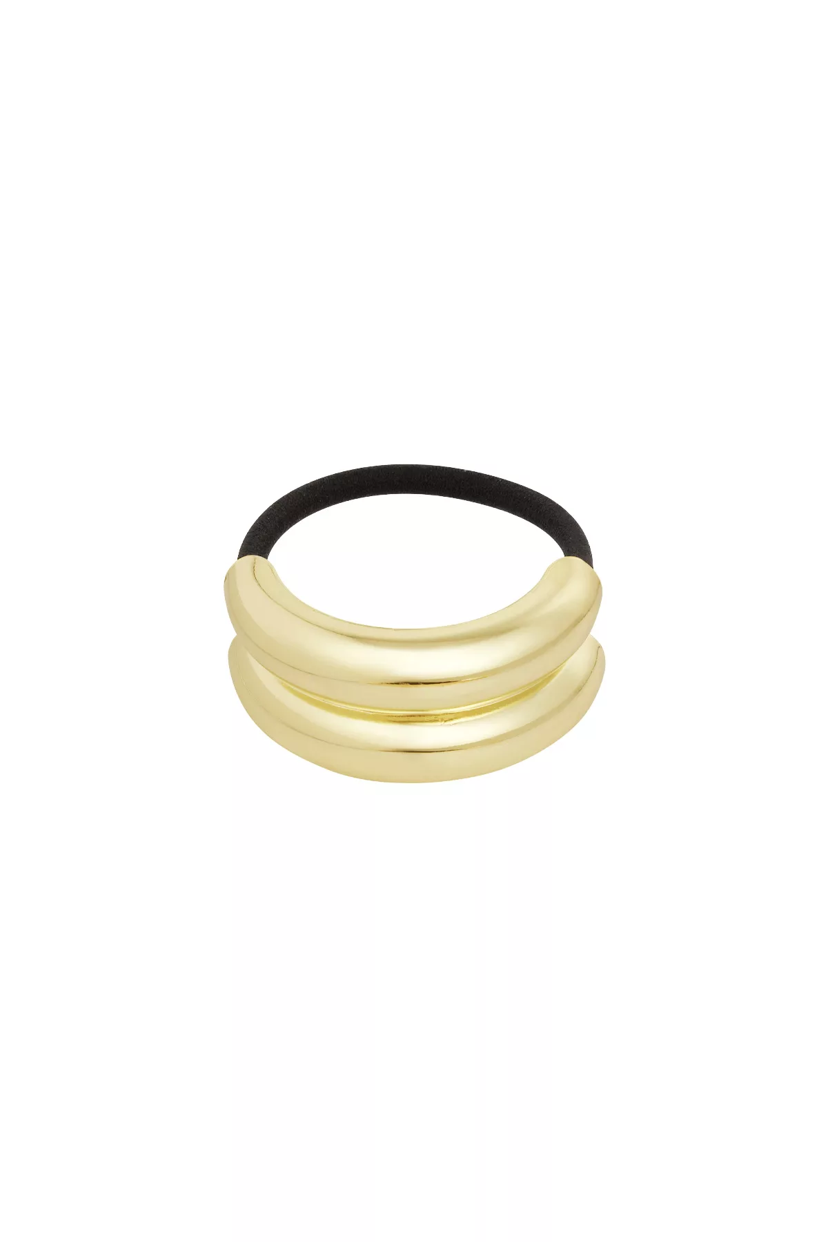 Haarelastiek Double Layers goud
