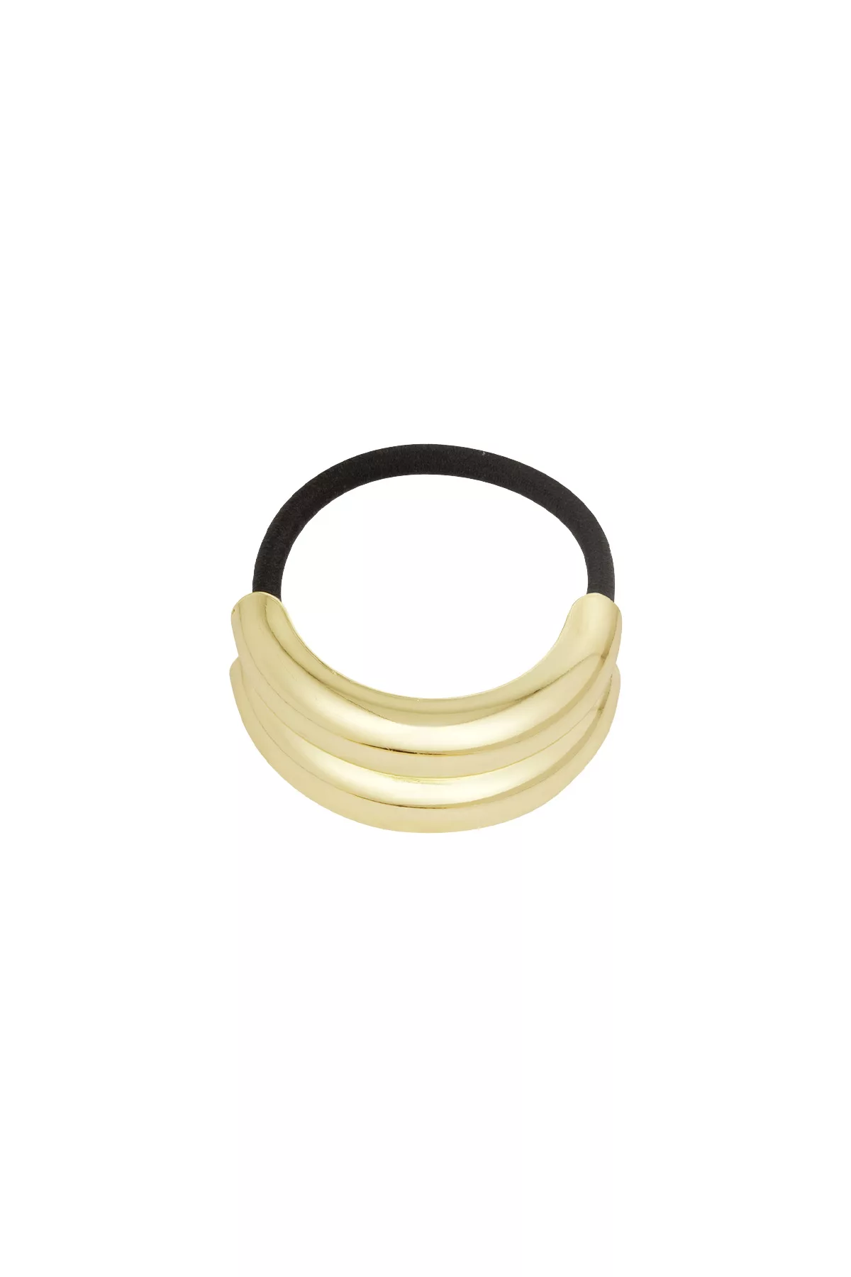 Haarelastiek Double Layers gouden