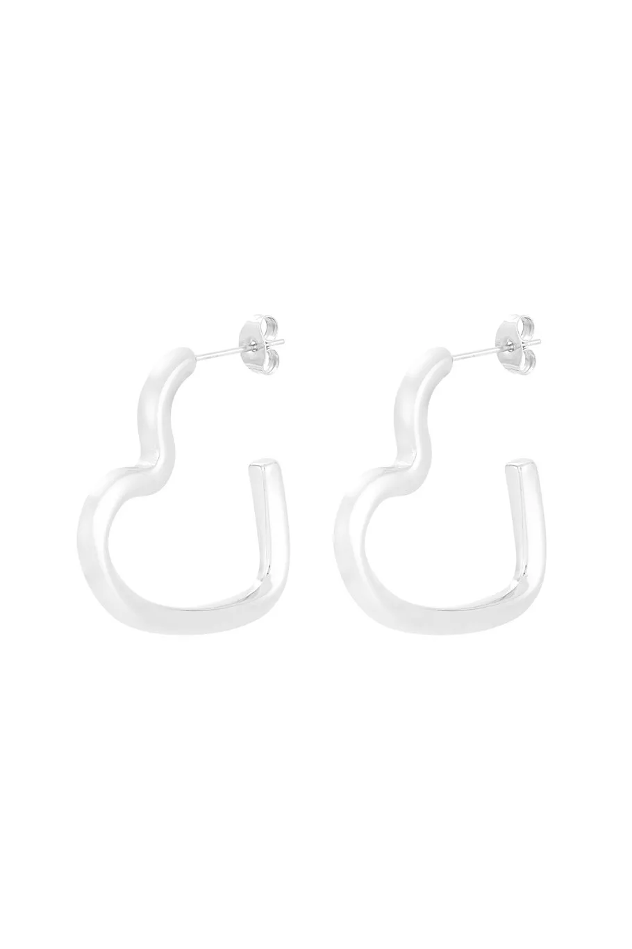 Oorbellen Heart to Heart zilver
