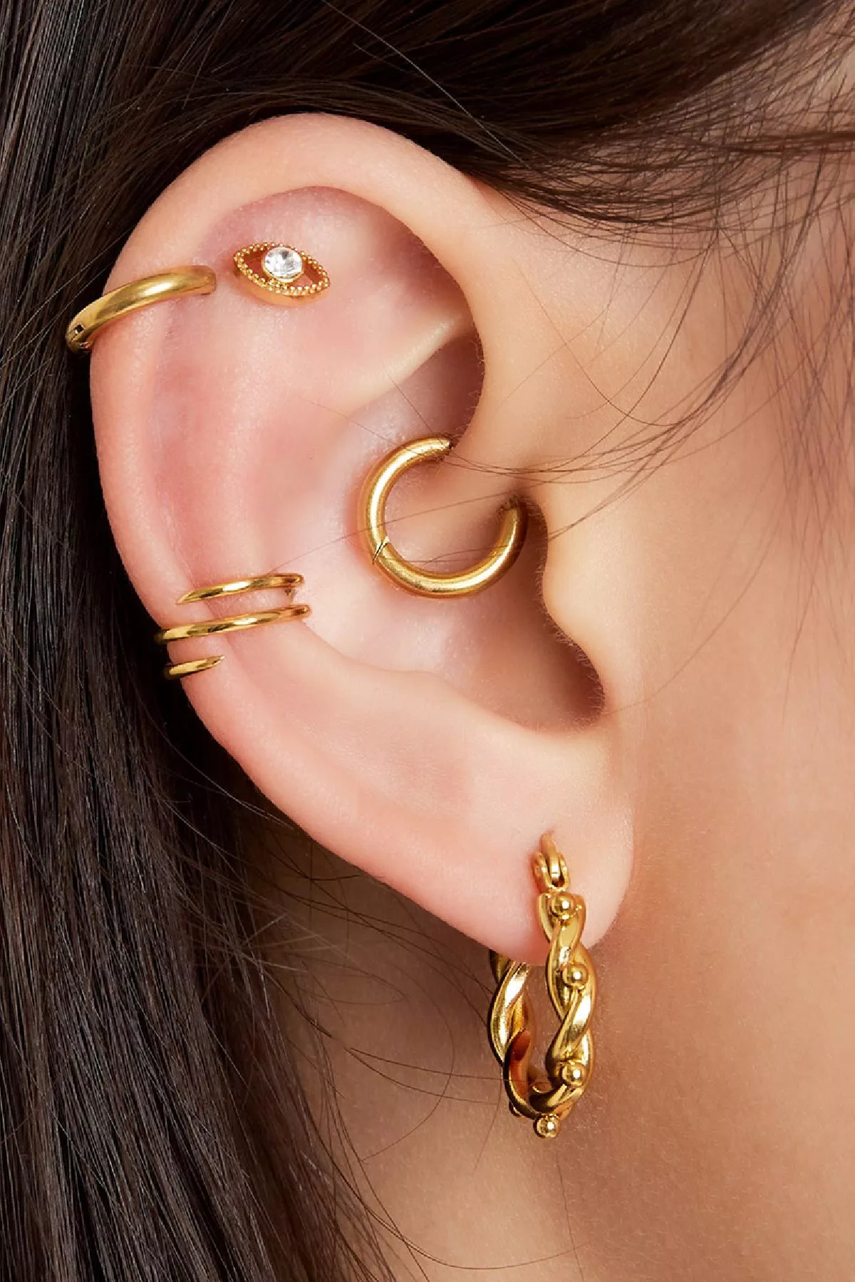 Ear Cuff Spiraal