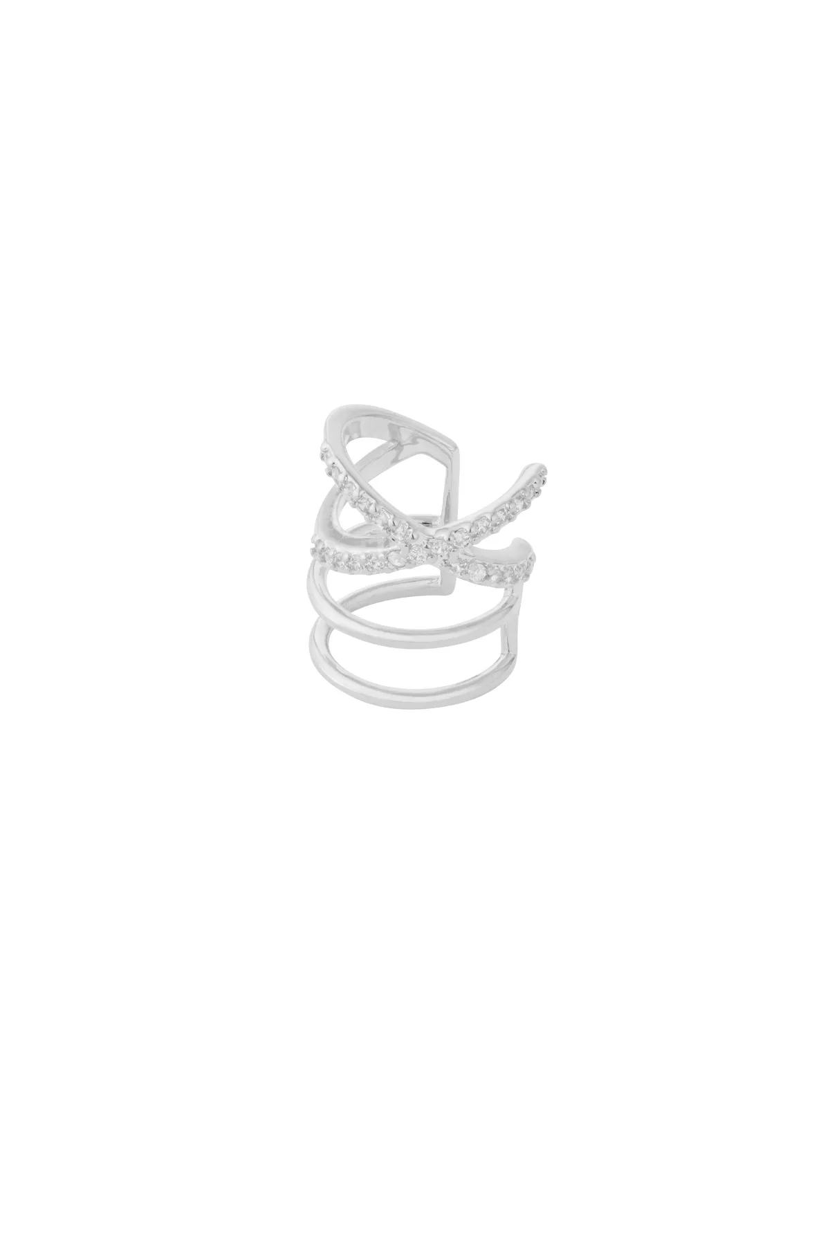 Ear cuff Glam zilver