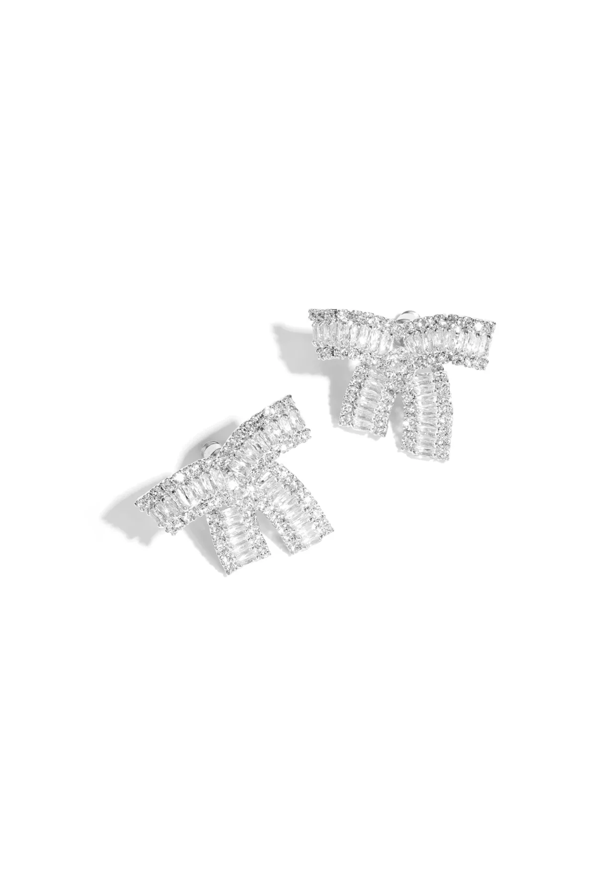 Oorbellen Party Bow 2 Oorbellen Party Bow zilver
