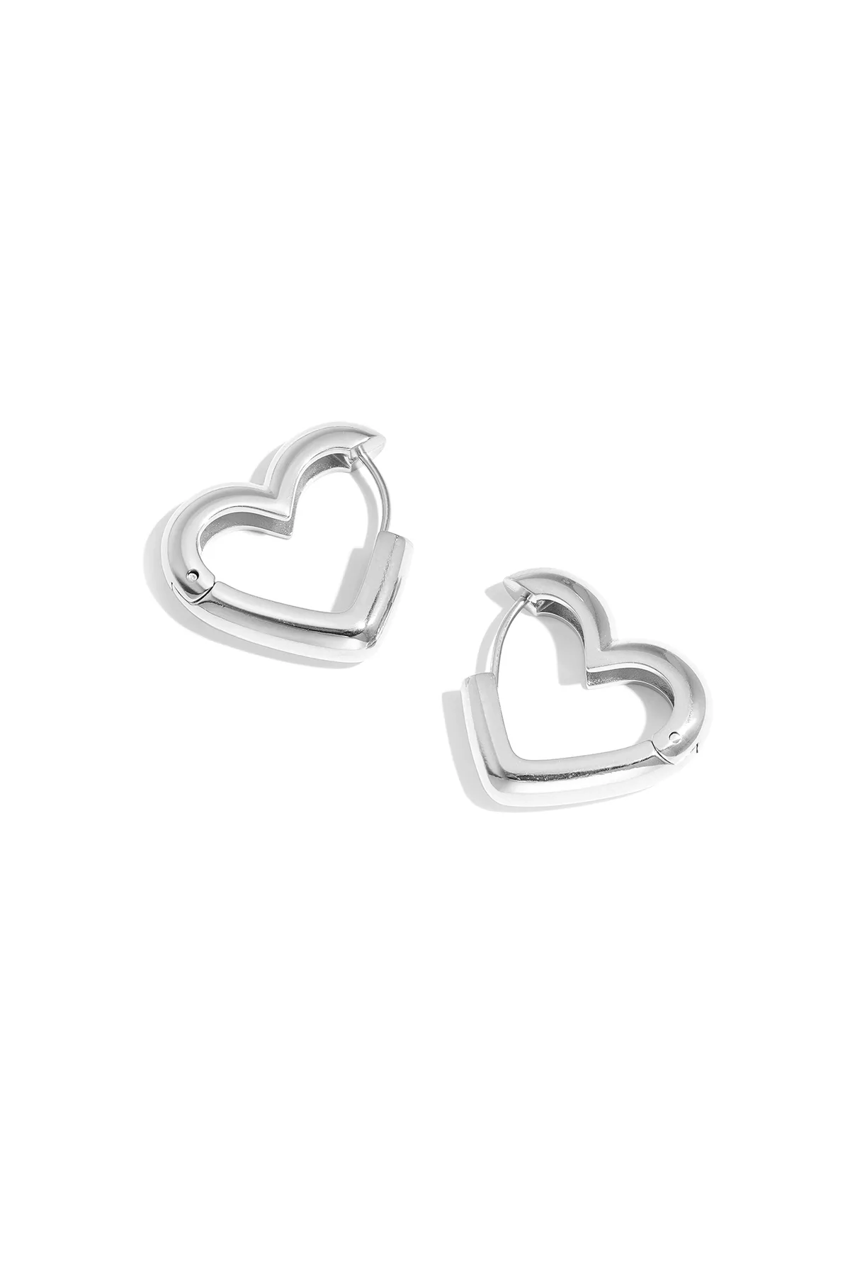 Oorbellen Lily groot zilver