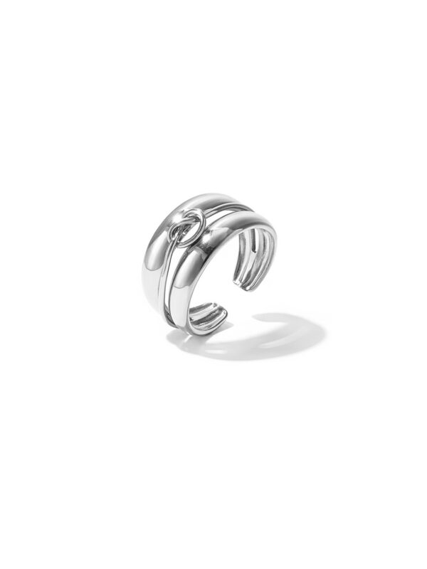 Ring Twister zilver